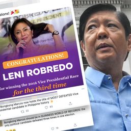 Netizens congratulate Marcos for earning most losses in single election