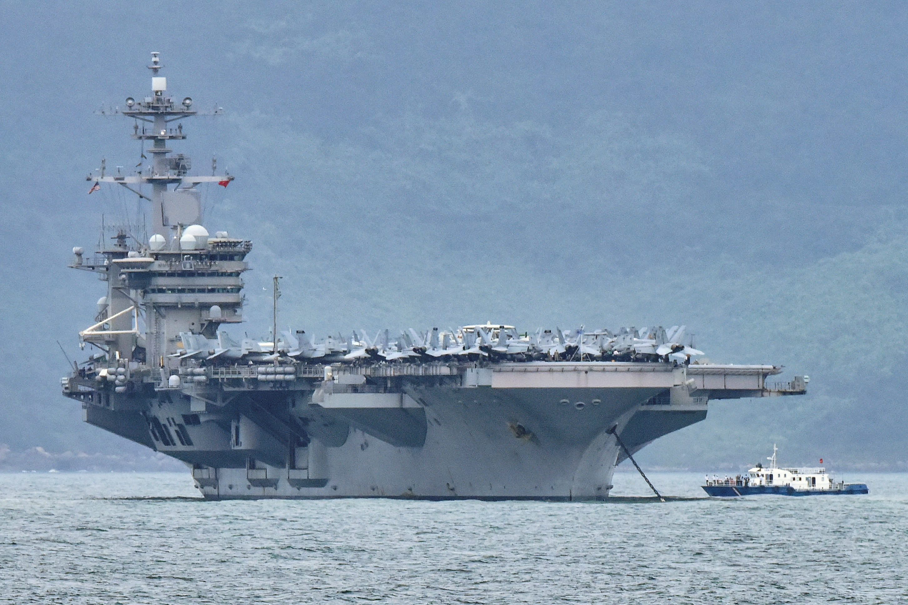Two US carrier groups conduct exercises in South China Sea