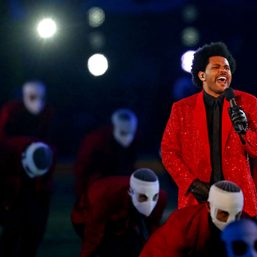 WATCH: The Weeknd brings bright lights, bandaged dancers to Super Bowl