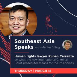 Southeast Asia Speaks: Lawyer Ruben Carranza on what new ICC prosecutor means for the Philippines