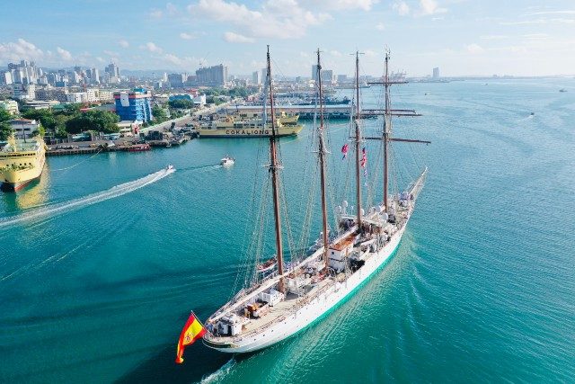 Spanish ship Elcano arrives in Cebu for 500th year of first circumnavigation