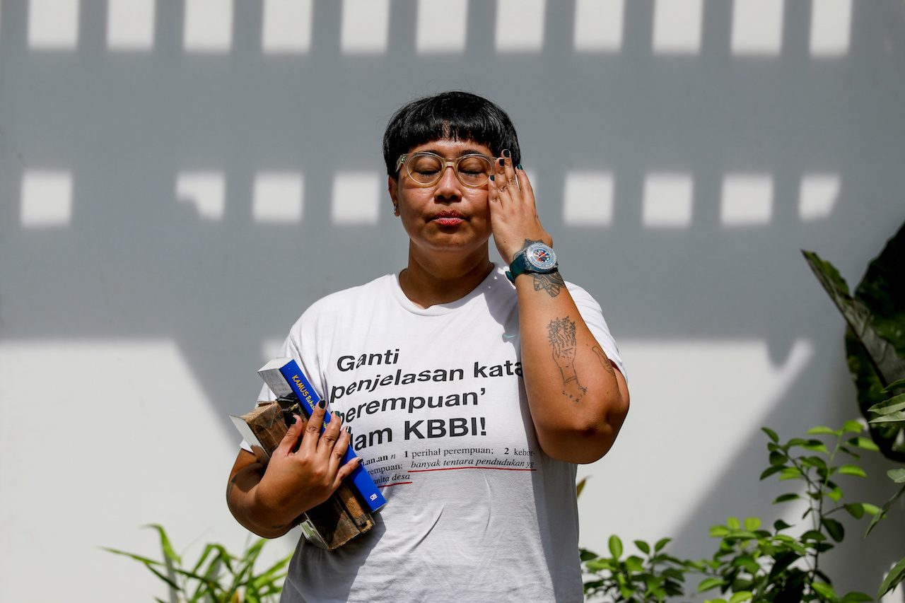 Artist on mission to change Indonesia’s misogynistic dictionary entry for ‘woman’