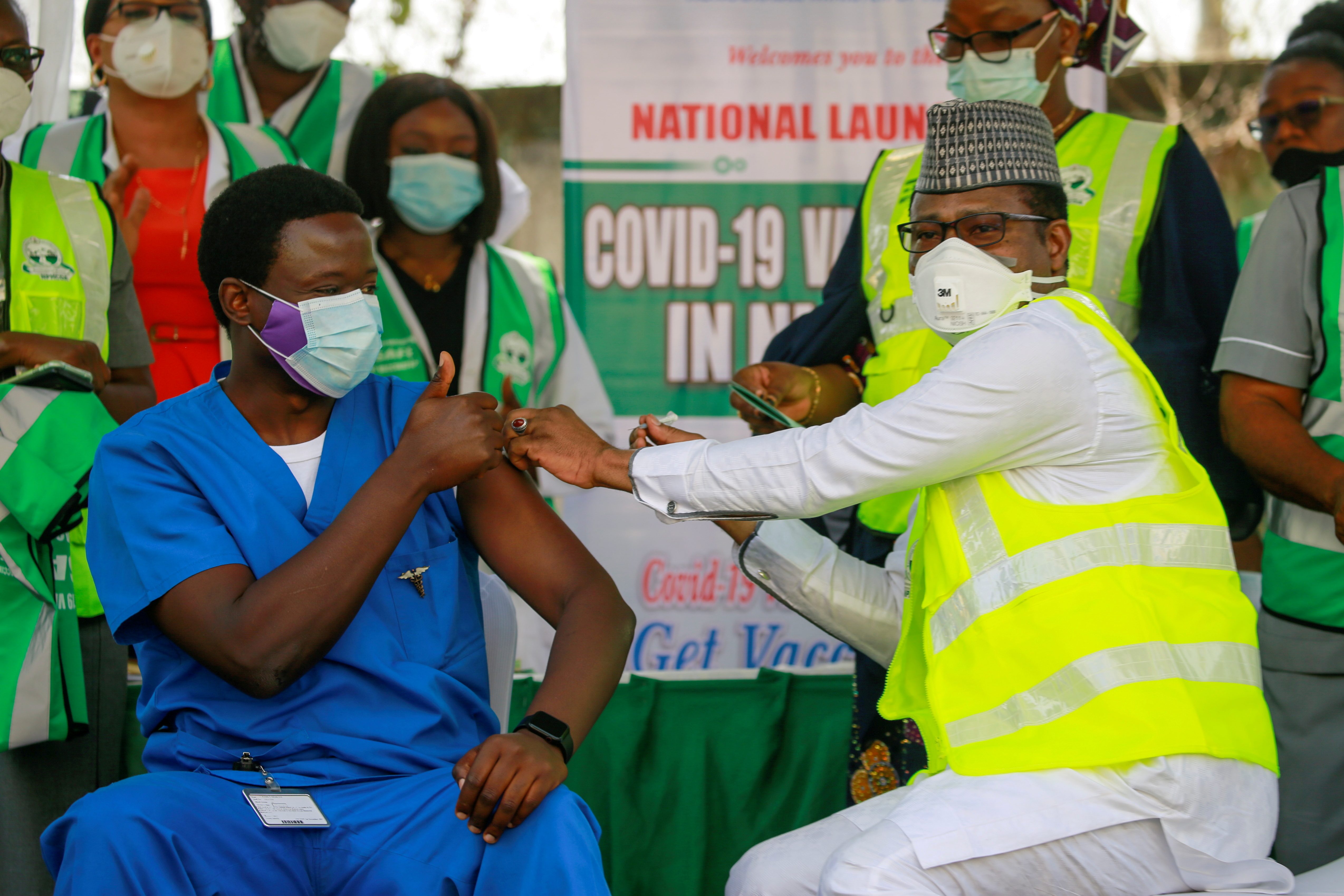 Cheers and hope as doctor gets Nigeria’s first COVID-19 vaccine