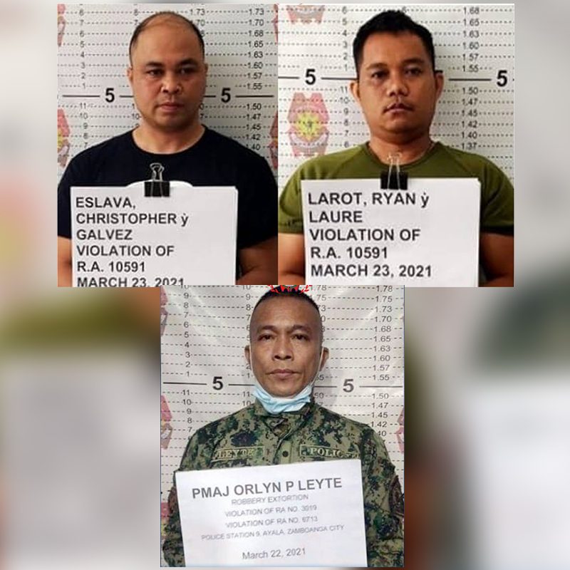 Military captain, police major arrested for gun smuggling, extortion