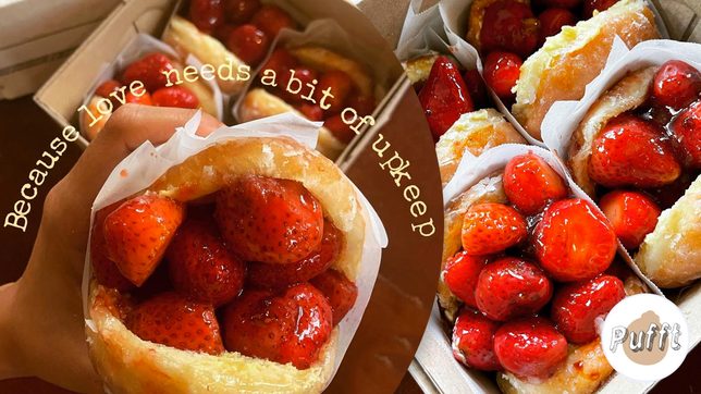 Try strawberry-filled donuts from this Taguig bakery