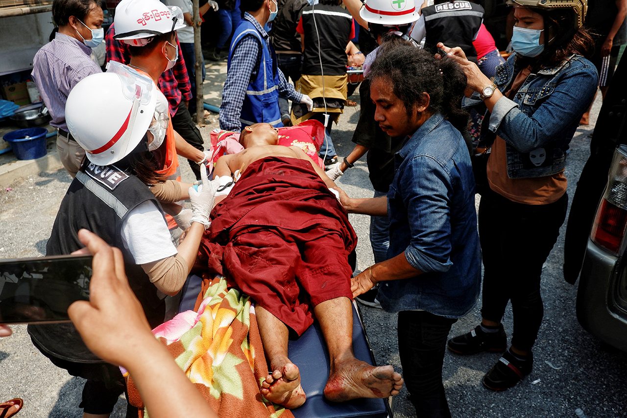 ‘Like in a war zone’: At least 13 more killed in Myanmar protests