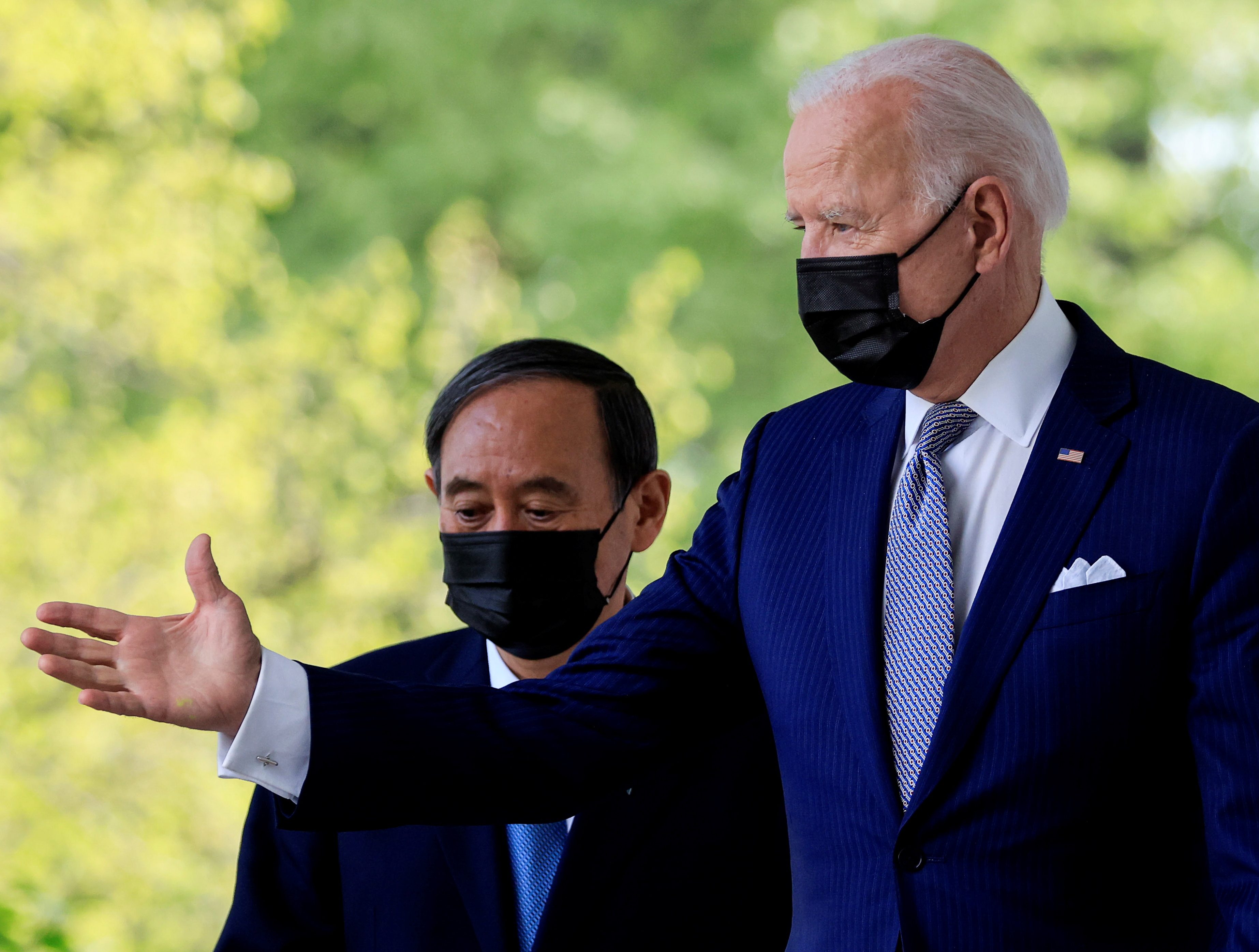 Biden, Japan’s Suga project unity against China’s assertiveness