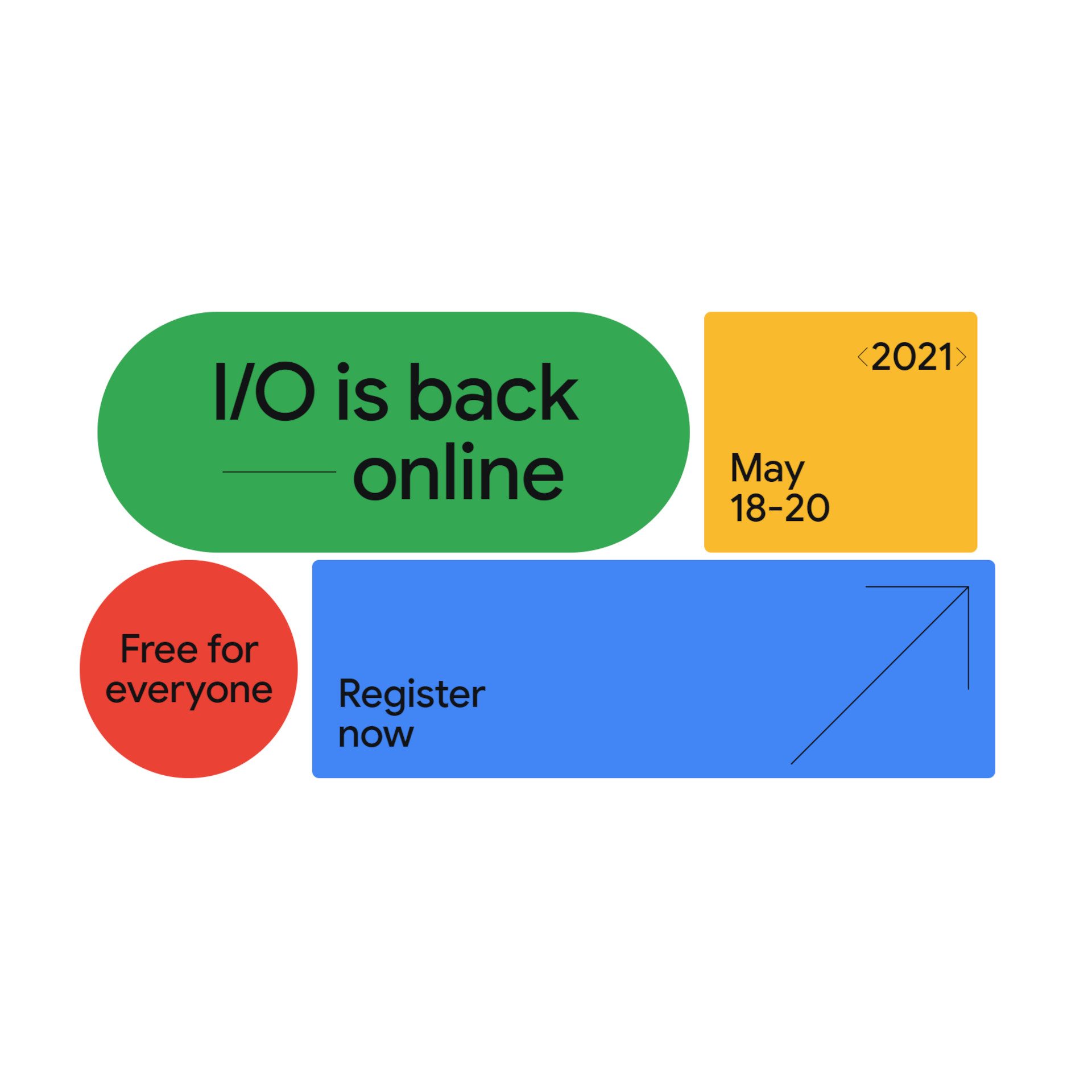 Google I/O for 2021 goes online, slated for May 18 to 20