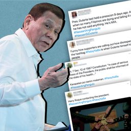 Netizens protest over Duterte no-show, ‘proof of life’