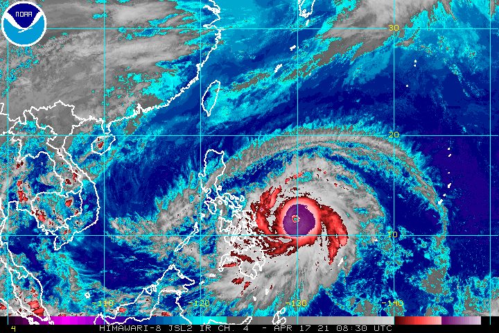 Signal No. 2 up as Typhoon Bising strengthens further