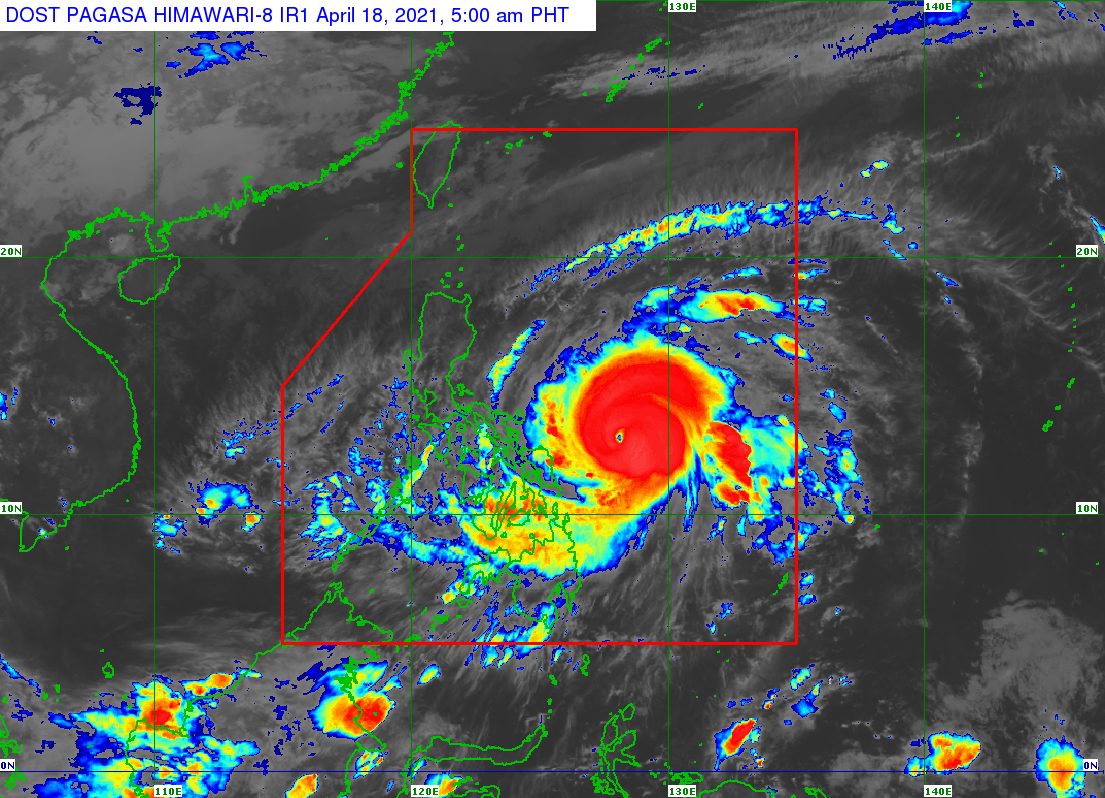 Typhoon Bising slightly slows down east of Northern Samar