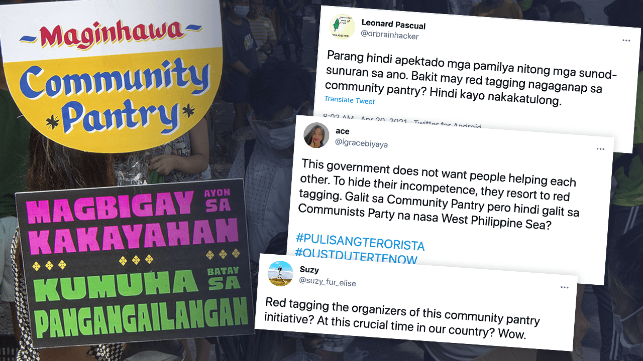 Red-tagging of community pantry sparks uproar online