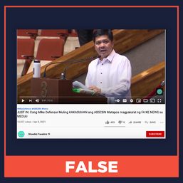 FALSE: Gabby Lopez sold all his shares in ABS-CBN Corporation, Lopez Holdings