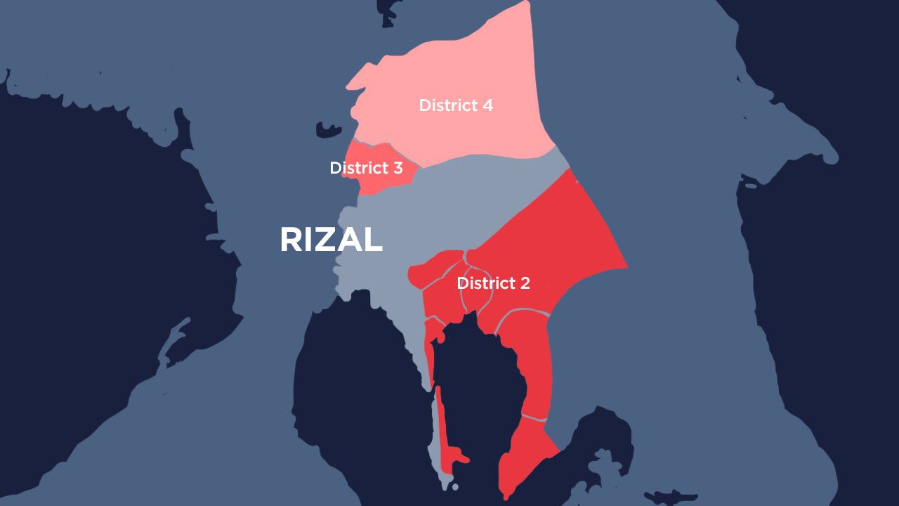 Rizal’s 2nd legislative district split into 3