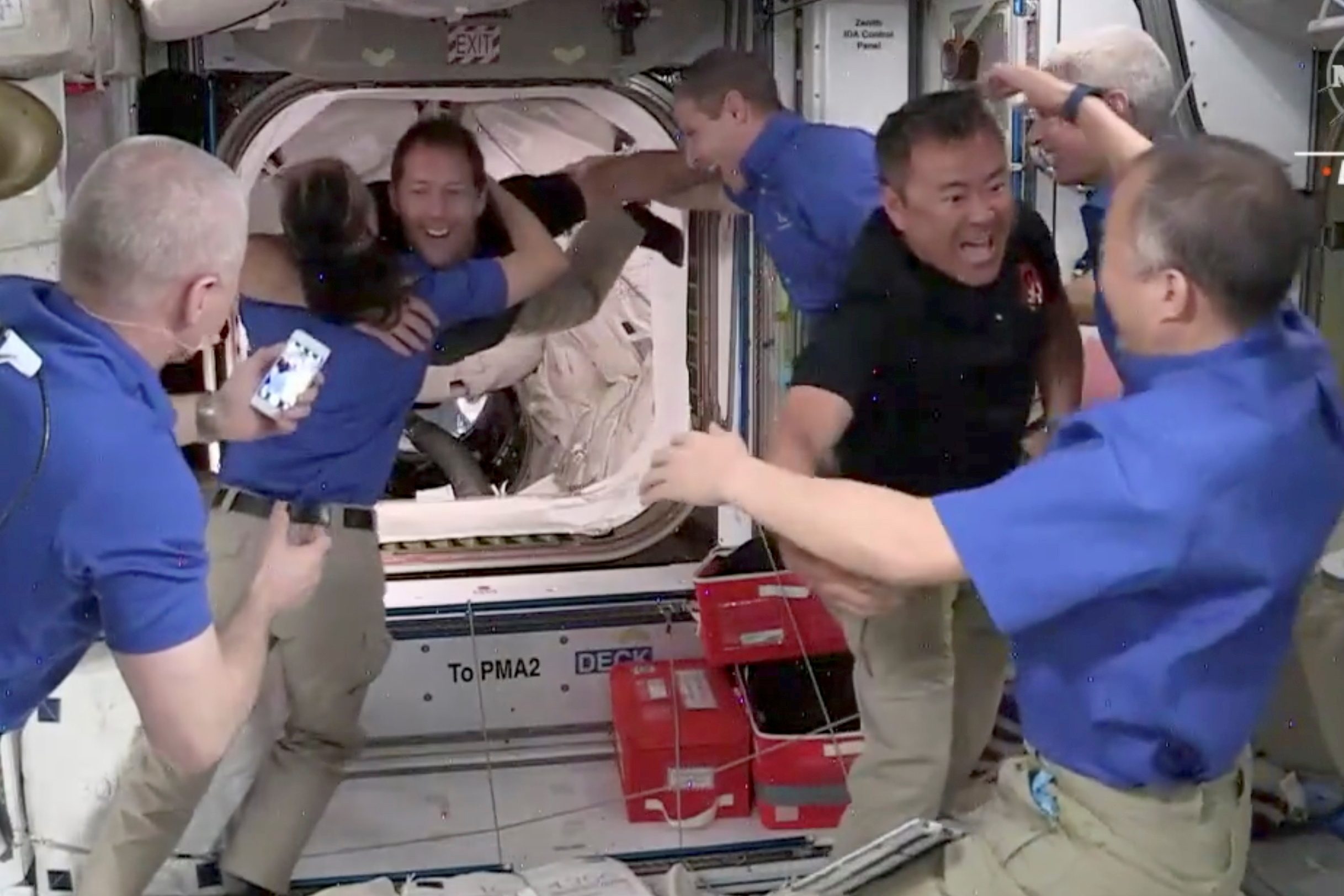 Astronauts arrive at space station aboard SpaceX Endeavor