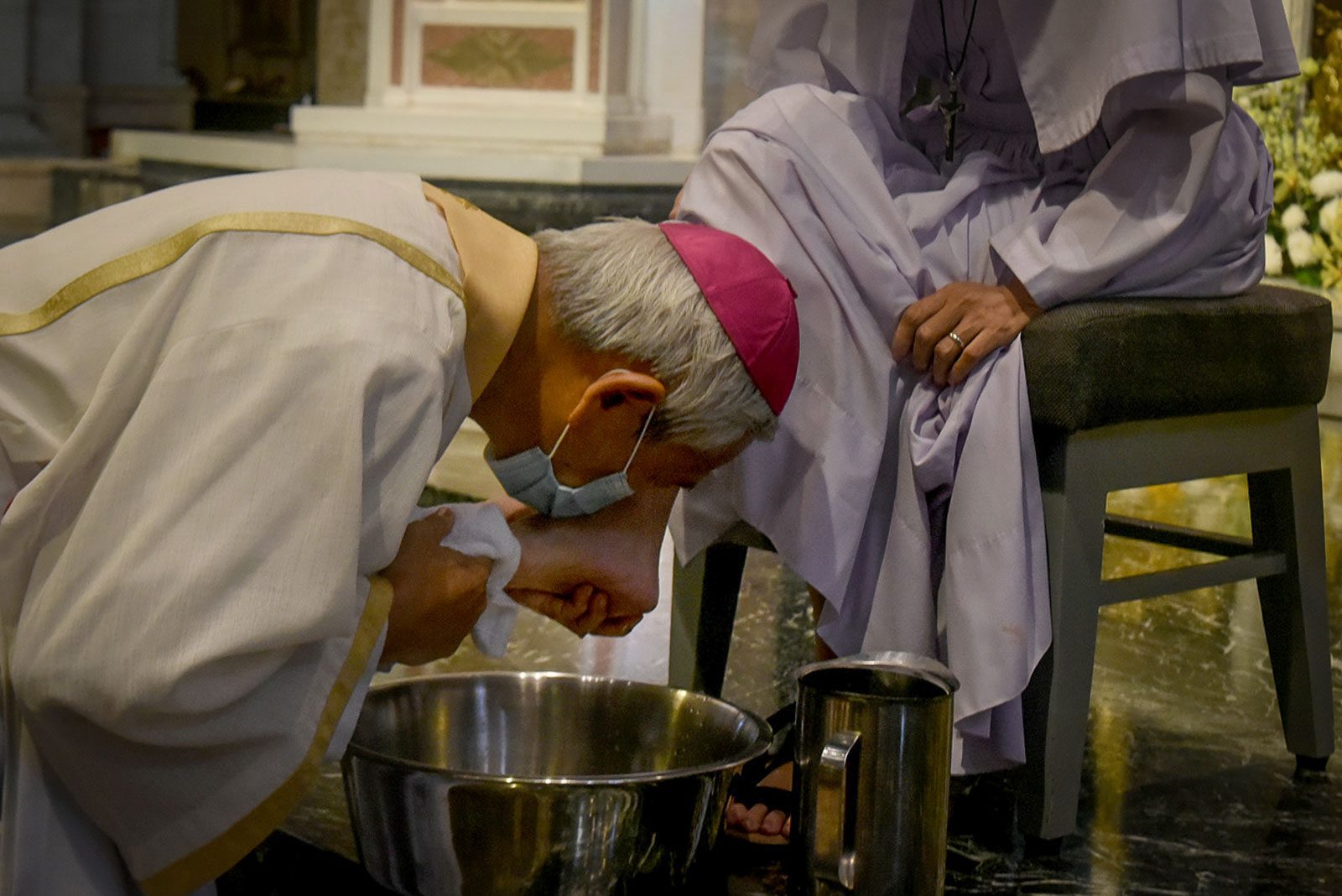 IN PHOTOS: Maundy Thursday ritual honors missionaries, Myanmar protesters