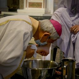 IN PHOTOS: Maundy Thursday ritual honors missionaries, Myanmar protesters