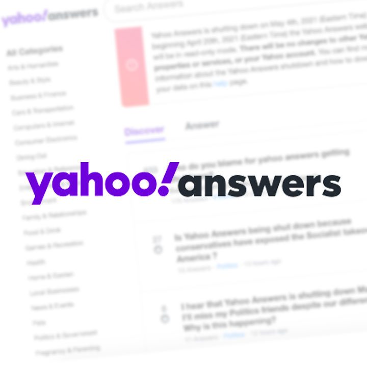 Yahoo Answers to close on May 4