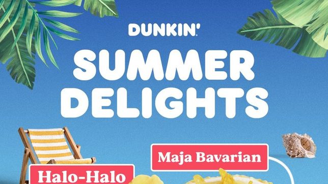 Dunkin’ offers new halo-halo, maja bavarian donuts