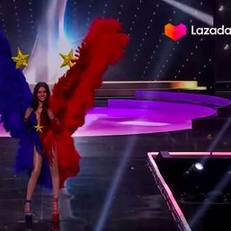 LOOK: Rabiya Mateo dons PH flag-inspired costume at Miss Universe 2020