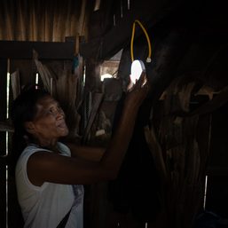 Bicol’s typhoon survivors find solace in solar-powered lights
