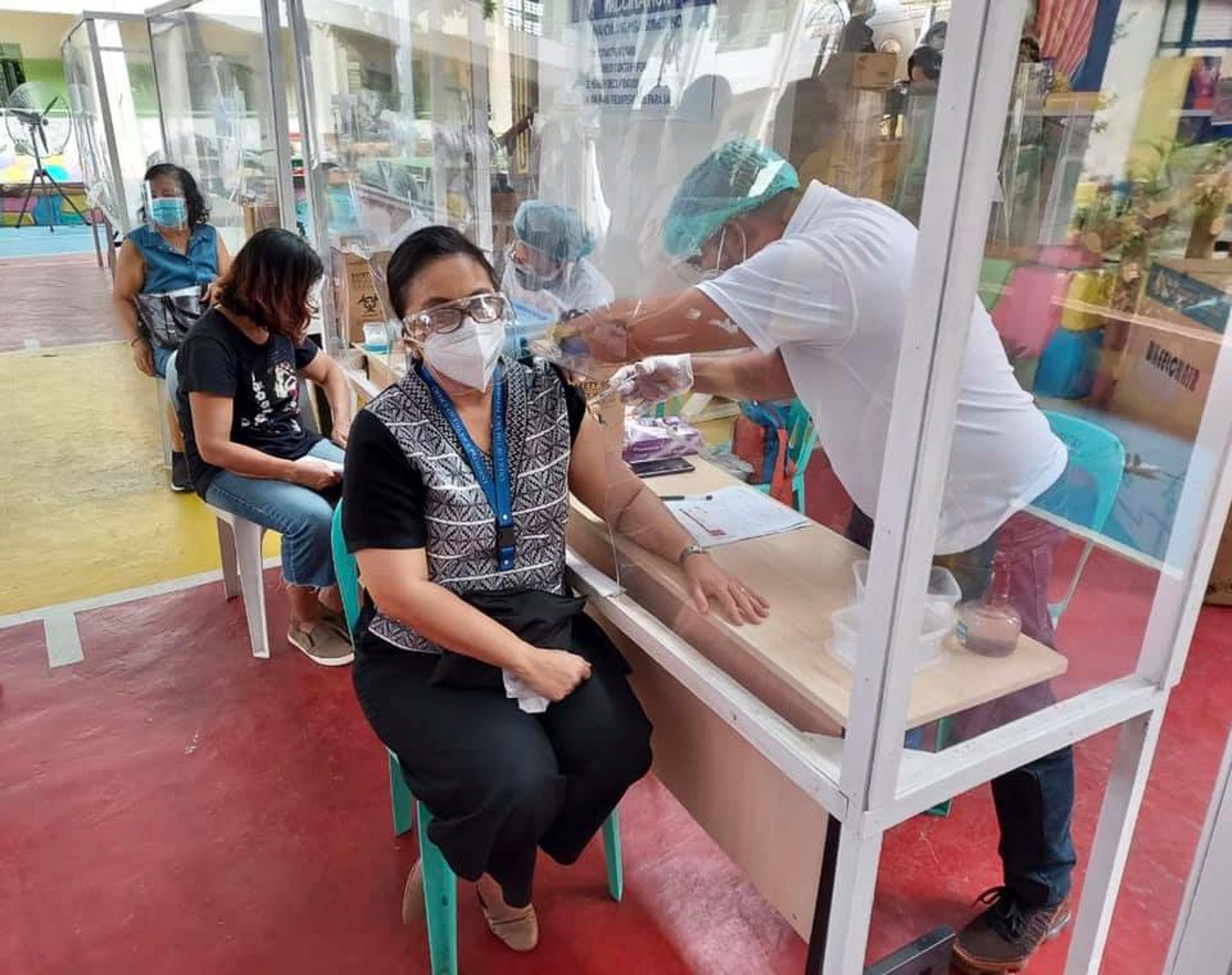 Robredo gets AstraZeneca vaccine, urges Filipinos to get jabbed, too