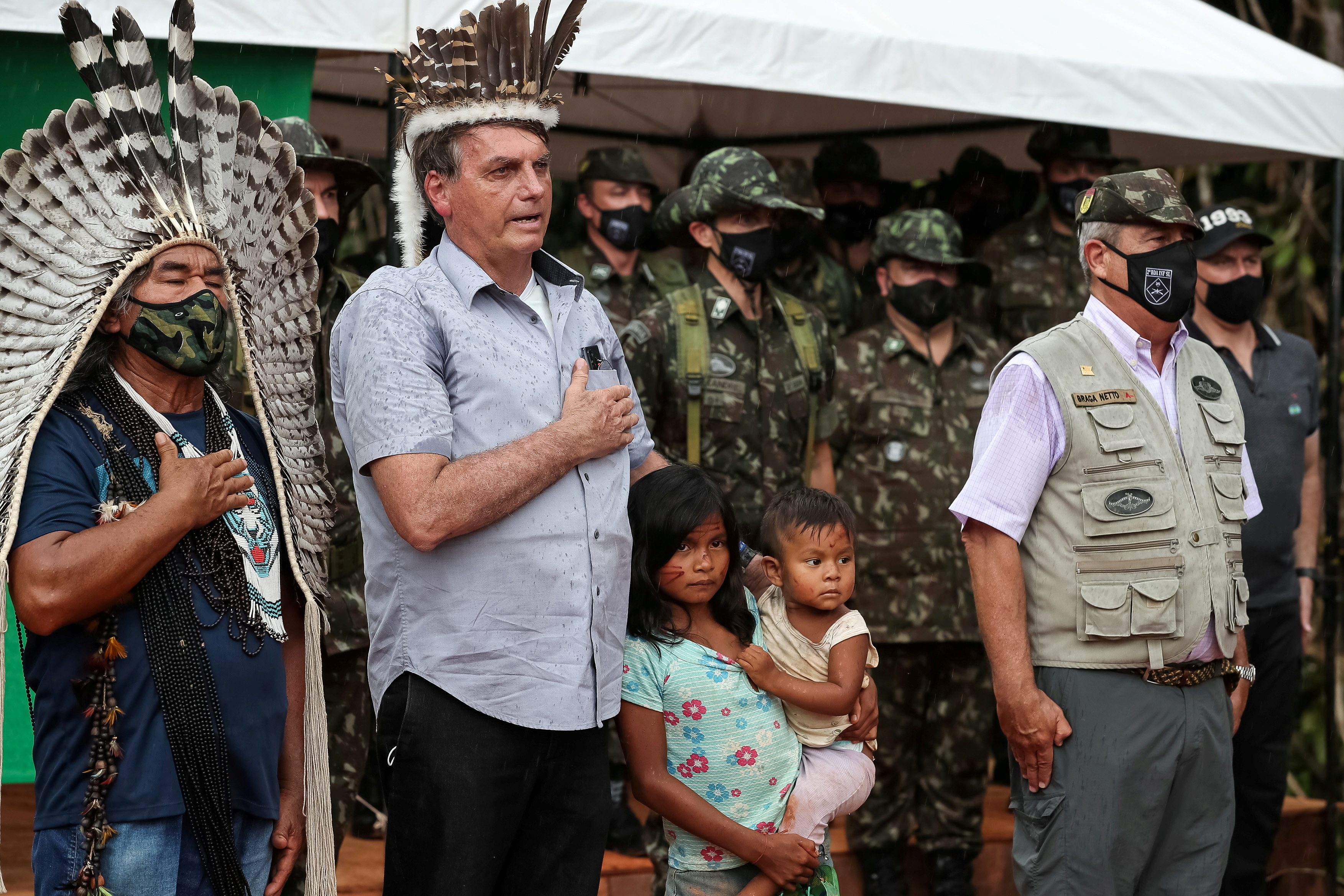 Bolsonaro visits indigenous lands in Amazon despite protests