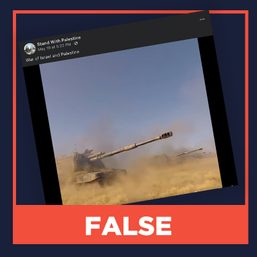 FALSE: Video of ‘war of Israel and Palestine’