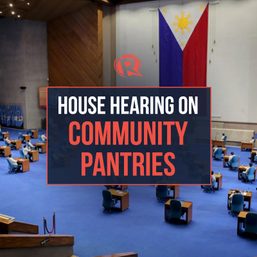 LIVE: House hearing on community pantries