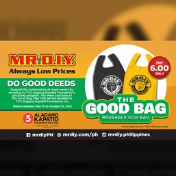 MR.D.I.Y. continues The Good Bag advocacy