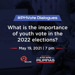 [WATCH] #PHVote Dialogues: Importance of the youth vote