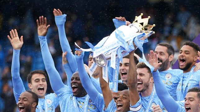 WATCH: Manchester City celebrates Premier League championship