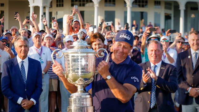 50 and fabulous: Mickelson defies age to win PGA Championship