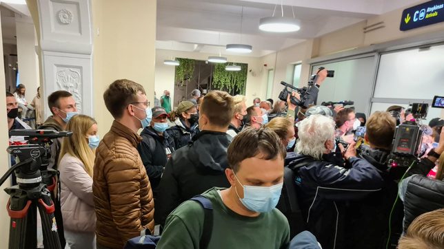Vilnius university says a student traveling with Protasevich also detained