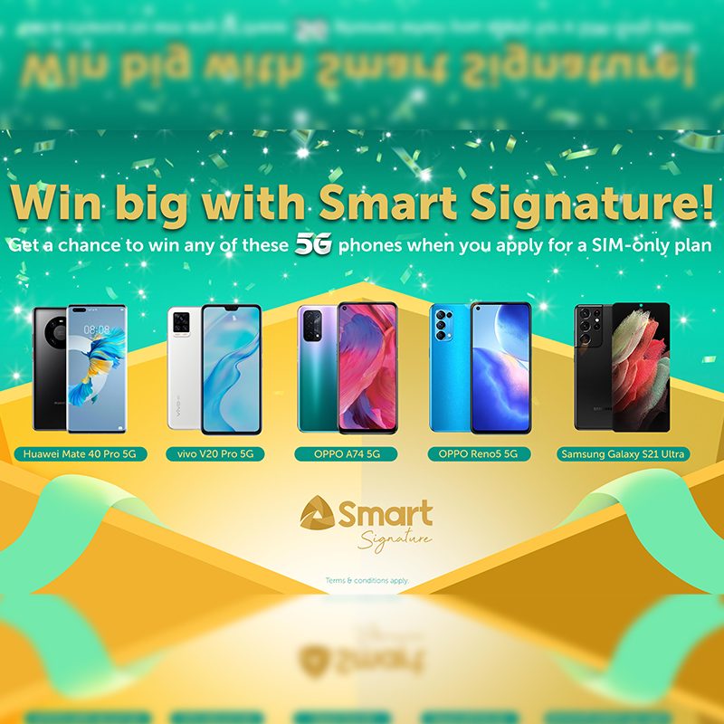 Get a chance to win 5G smartphones with Smart Signature Plans