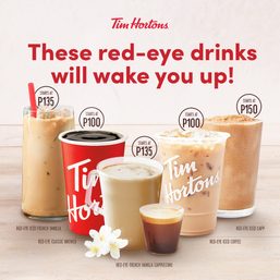 Tim Hortons offers new Red-Eye coffee series
