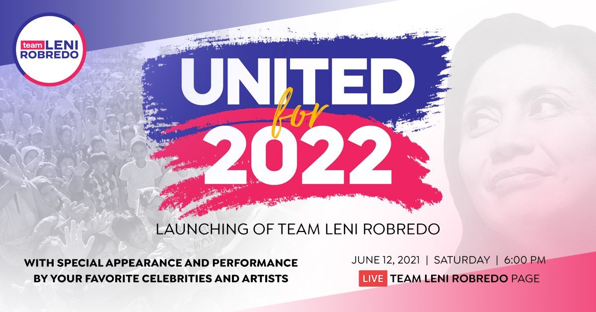 Team Leni Robredo volunteers to launch on Independence Day