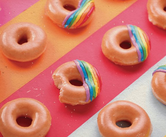 Krispy Kreme introduces rainbow donuts for Pride Month