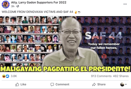 Some pro-Duterte personalities bash Aquino even in death