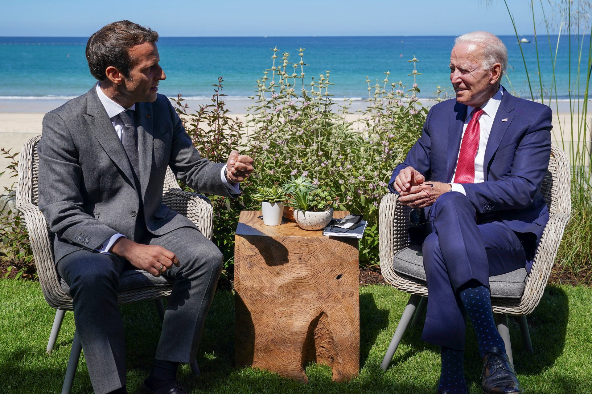 America is back with Biden, France’s Macron says