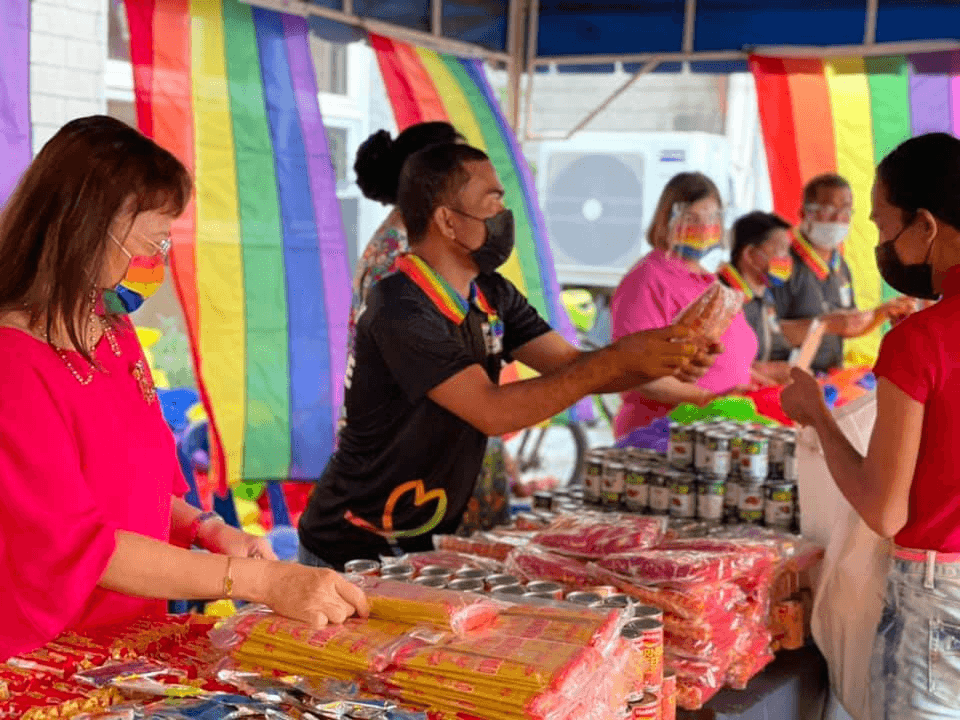 Mandaue City celebrates pride month with community pantry, bike parade