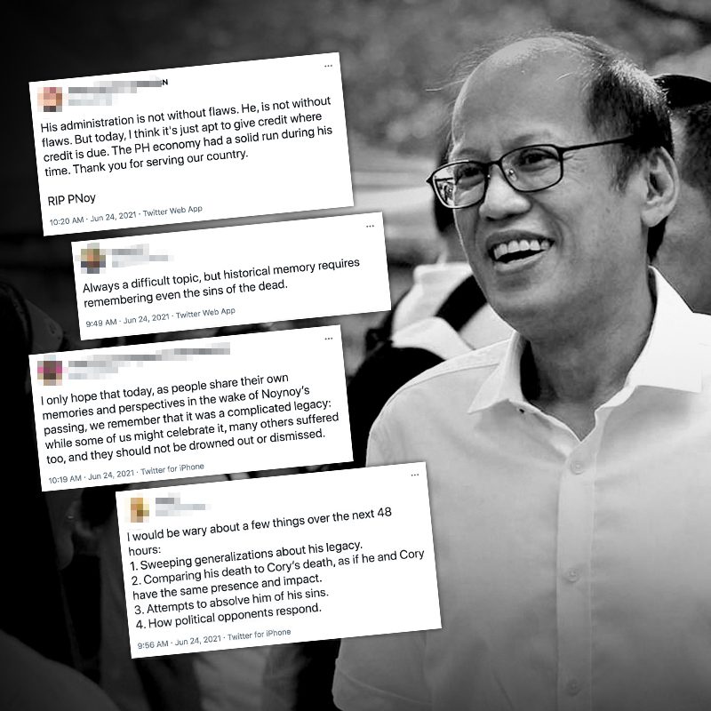 Filipinos mourn death of former president Noynoy Aquino