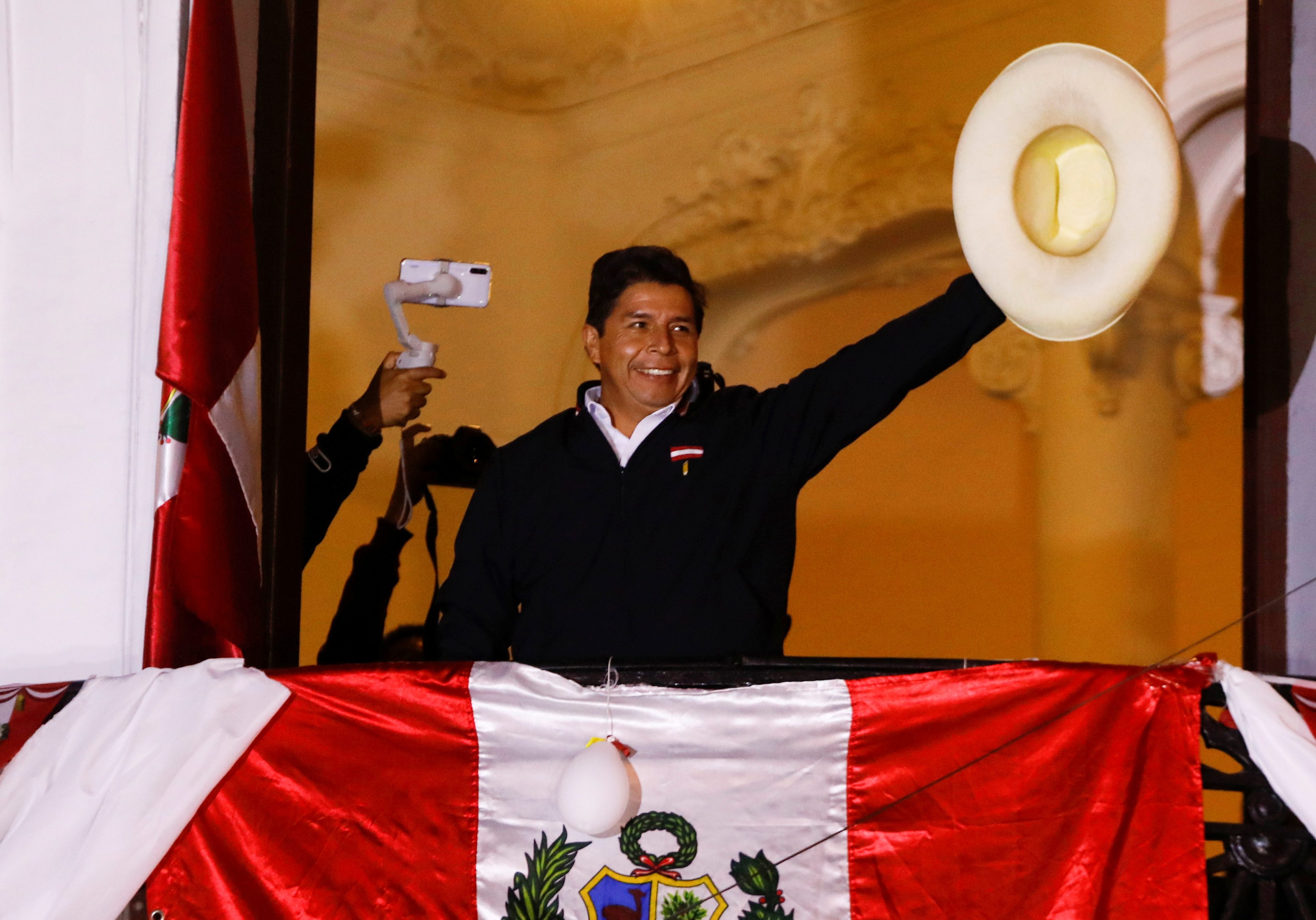 Socialist Castillo clings on to tight lead in Peru election as count nears end