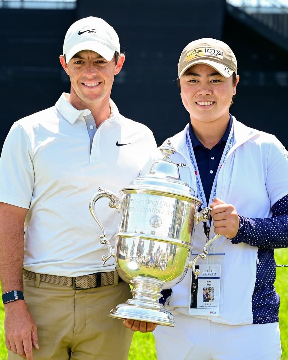 LOOK: Yuka Saso meets golf idol Rory McIlroy