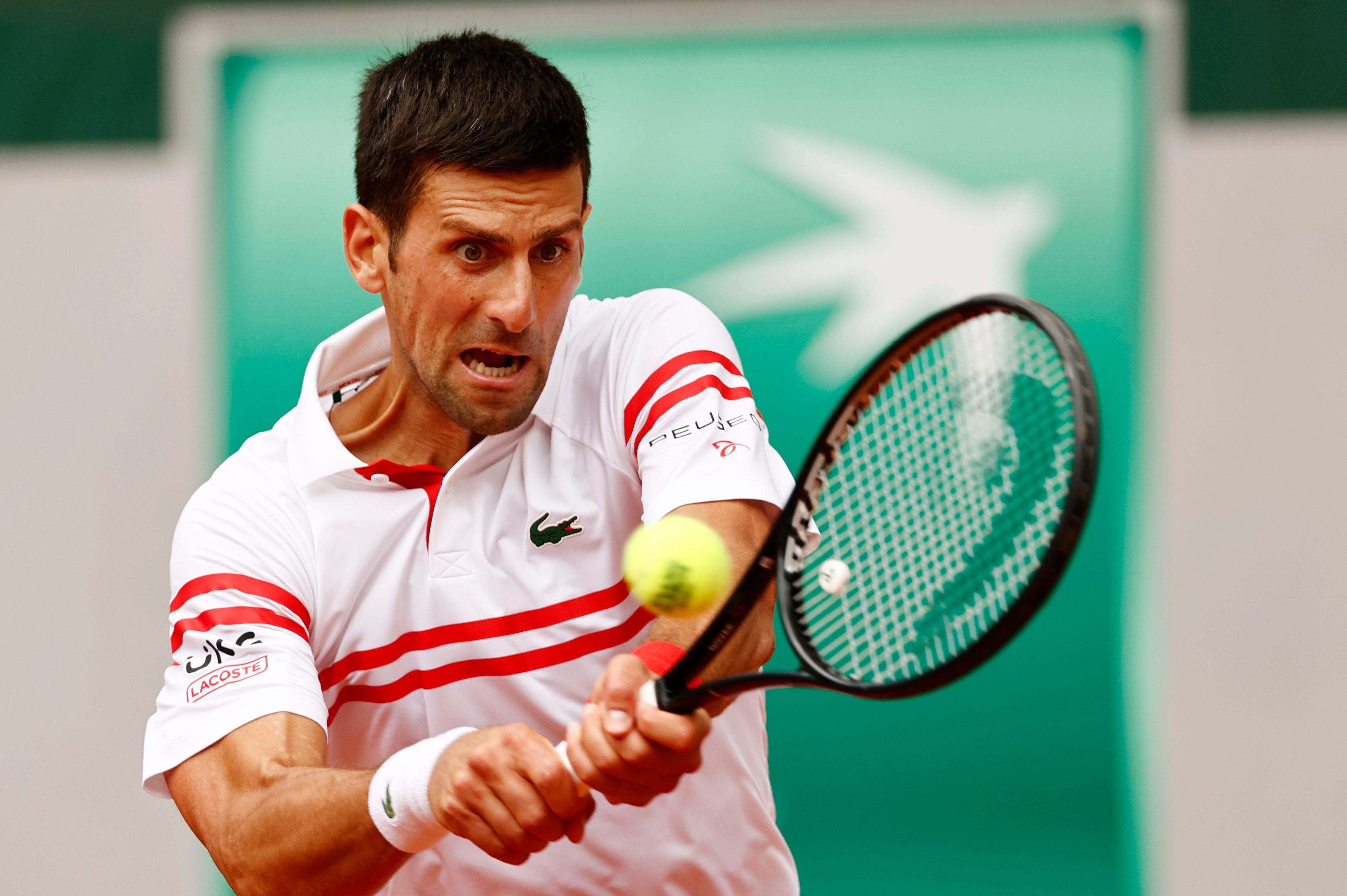 Djokovic reaches French Open quarters after huge scare as Musetti retires