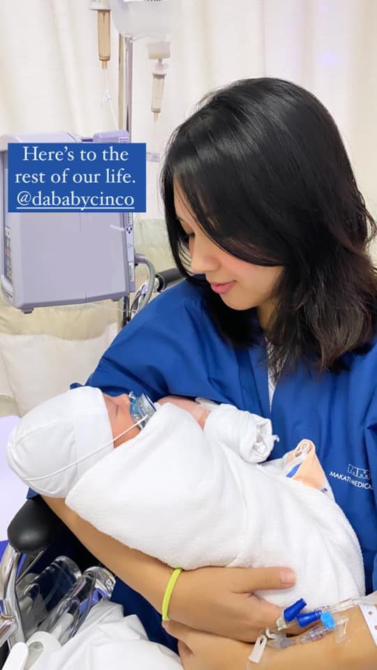 Roxanne Barcelo welcomes first child