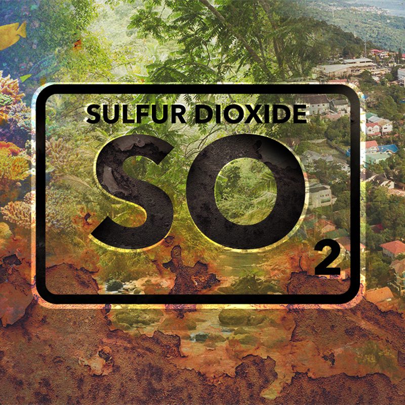 How does sulfur dioxide affect the environment?