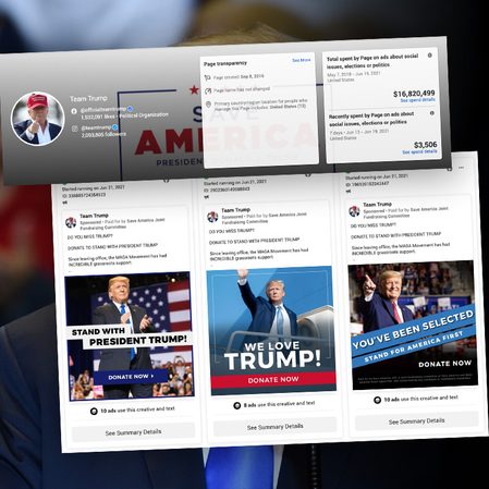 Trump gets around Facebook ban with Team Trump page – report
