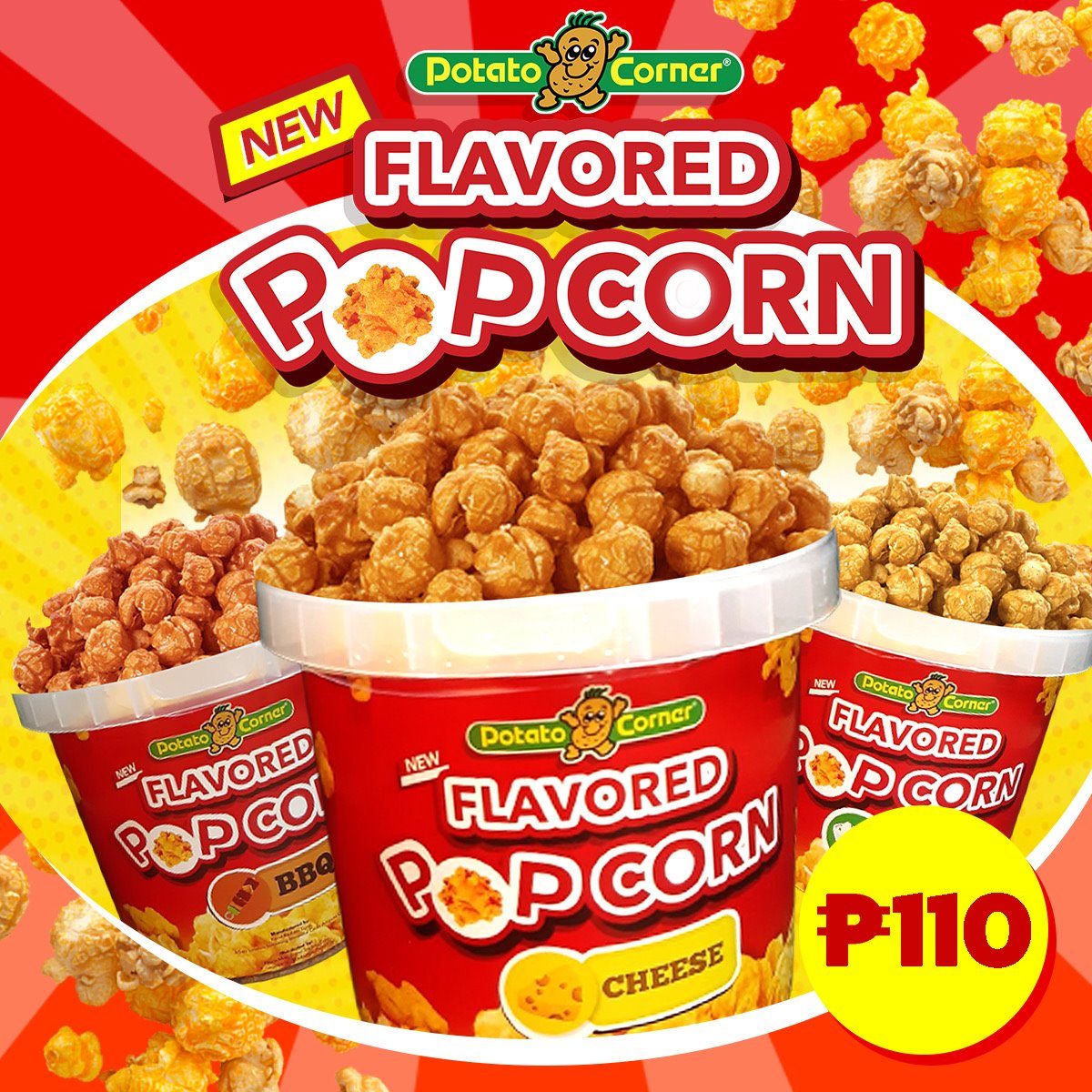 Potato Corner offers flavored caramelized popcorn