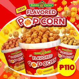 Potato Corner offers flavored caramelized popcorn